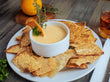Three Cheeses and Caribbean Shrimp Dip Serve With Malanga Root Chips