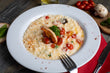 Three cheese  with Cherry Tomatoes Risotto